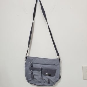Rosetti Gray Convertible Handbag Crossbody Purse